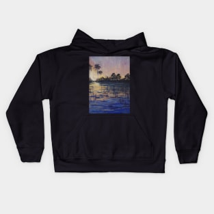 African sunset - Oil Kids Hoodie